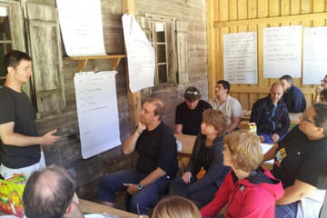 Team Workshop auf der Hütte