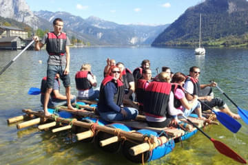 Teambuilding Klassiker Flossbau - immer ein tolles Erlebnis