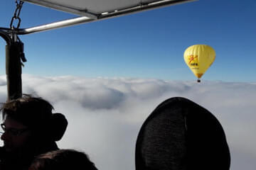 mit den Kollegen über den Wolken